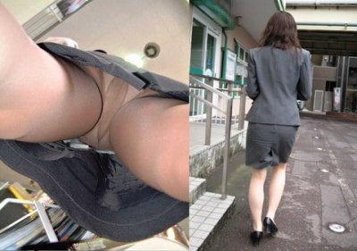 素人OLのタイトスカートを逆さ撮影のストーカー盗撮エロ画像10枚目
