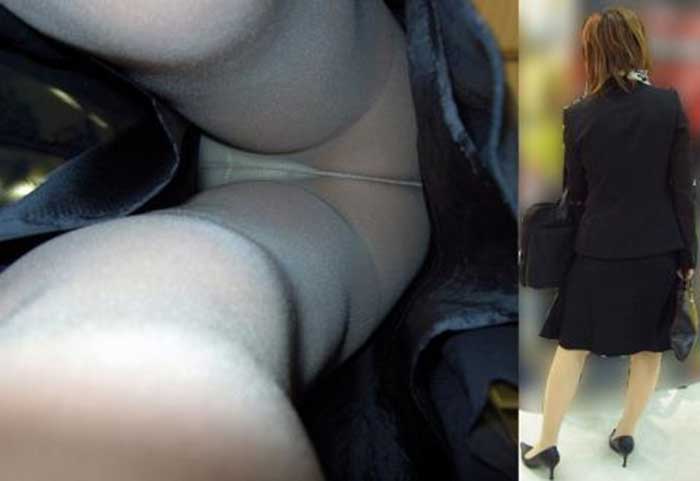 美尻OL達の魅惑的な表情の食い込みタイトスカートの盗撮エロ画像8枚目